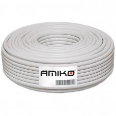 Amiko RG6 CCS DS koaxiálny kabel, 100 m, biela