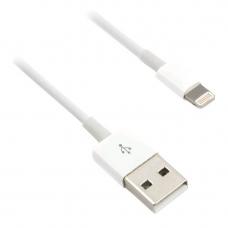 C-TECH USB 2.0 Lightning (IP5 a vyšší) nabíjací a synchronizačný kábel, 1 m, biela