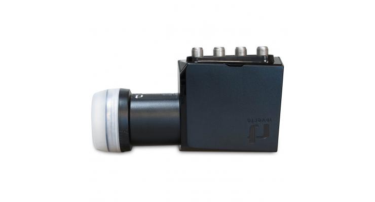 Inverto Ultra Quattro High-Gain Low-Noise 40 mm LNB, 0,2 db, čierna