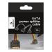 Cablexpert SATA napájací na 2x SATA 90°, rozdvojka, 15 cm