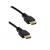 HDMI M/M kábel, zlac.a kovové, 1,8 m, čierna